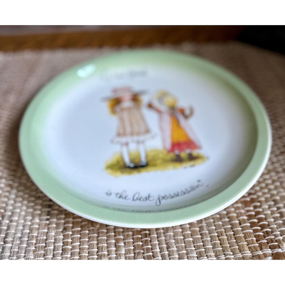 Vintage 1972 Holly Hobbie Friendship Plate | A True Friend Is the Best - Picture 2 of 7